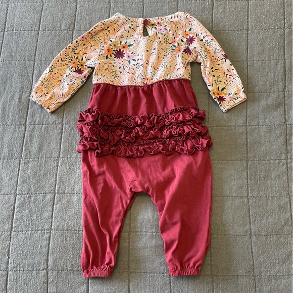 Ruffle Butts full length romper worn 1x 6-12months - Picture 2 of 3